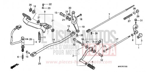 PEDALE VT750C2SA de 2010